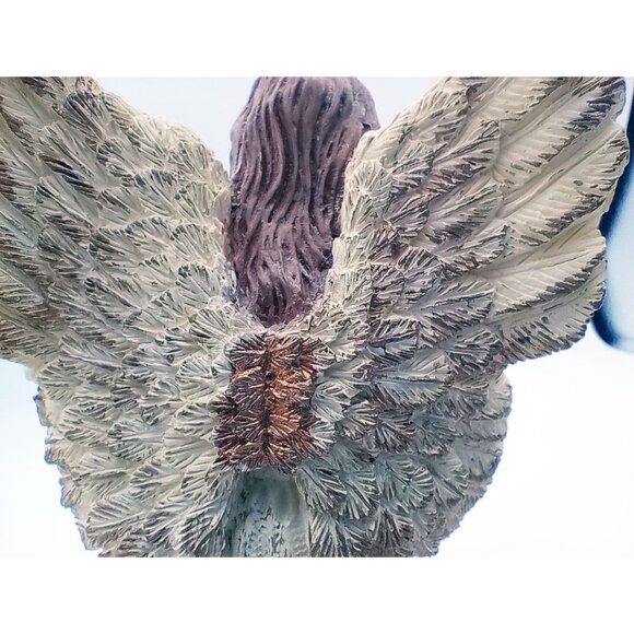 Angel Musician Woman Playing Harp Vintage Resin Christmas Decor 5.75" Holiday - Picture 12 of 14